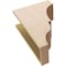 Ekena Millwork 8"W x 16"D x 24"H Classic Asheboro Rough Cedar Woodgrain TimberThane Corbel, Primed Tan CORUR08X16X24ASHRCPR - alternate 5